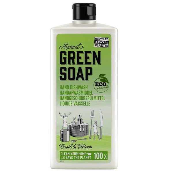 Marcel's GR Soap Afwasmiddel basilicum & vertivert gras Inhoud: 500 ml