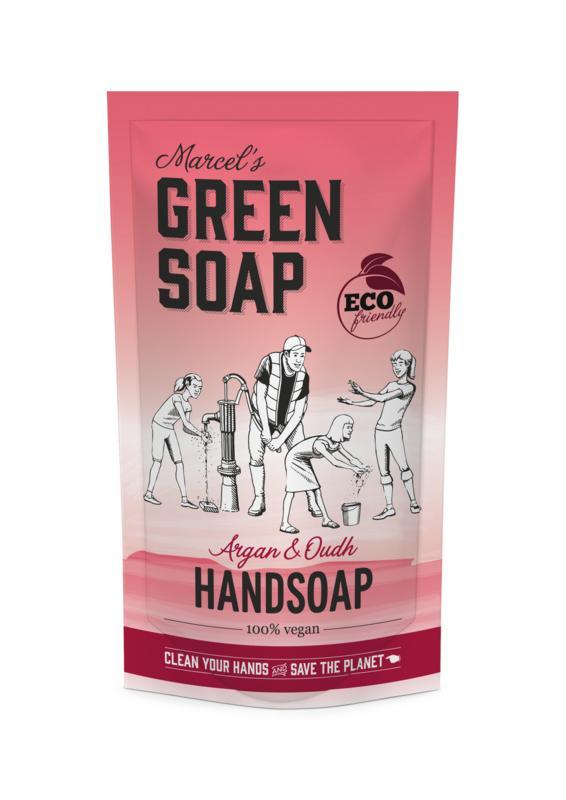 Marcel's GR Soap Handzeep argan & oudh navul Inhoud: 500 ml