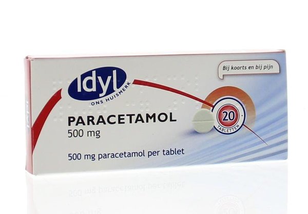 Idyl Paracetamol 500 mg Inhoud: 20 tabletten
