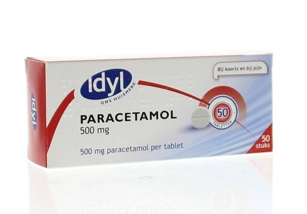 Idyl Paracetamol 500 mg Inhoud: 50 tabletten