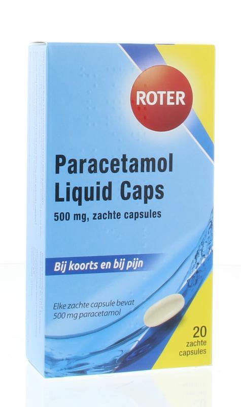 Roter Paracetamol Liquid Caps 500 mg 20 tabletten