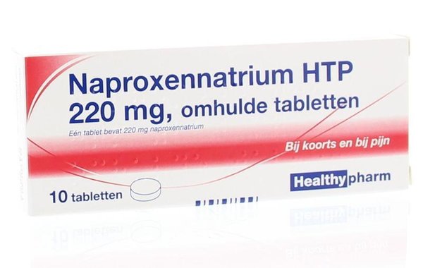Healthypharm Naproxennatrium 220 mg Inhoud: 10 Tabletten
