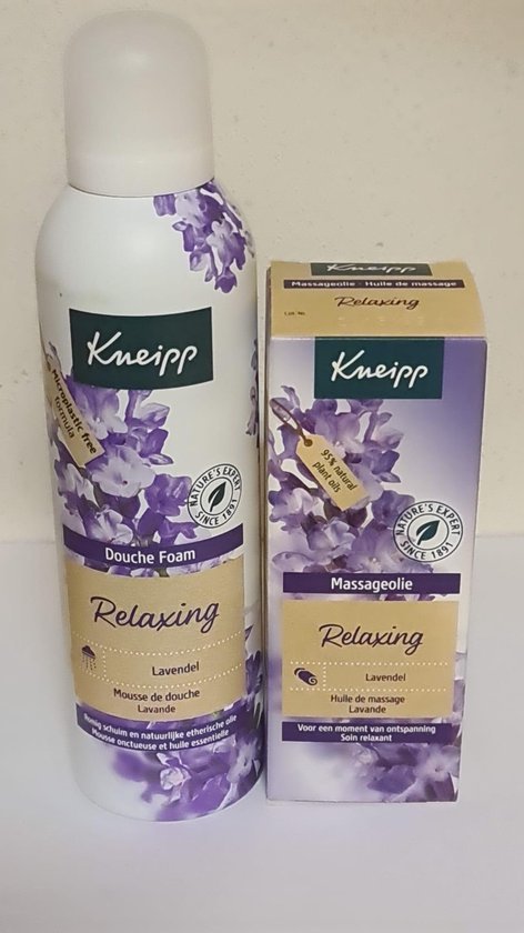 Kneipp - Combi Lavendel, douchefoam 200ml en massageolie 100ml