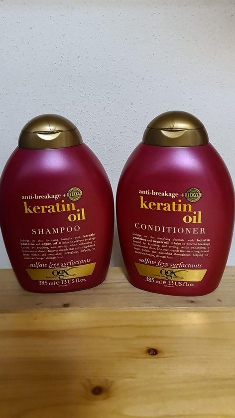 Ogx - shampoo & conditioner - keratin oil anti breakage
