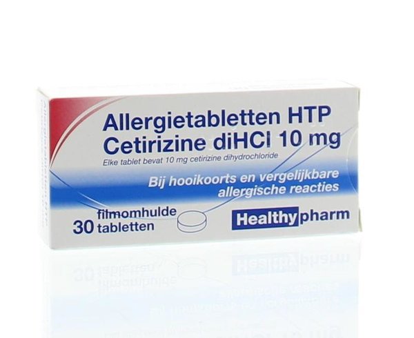 Healthypharm Hooikoortstabletten Cetirizine 10 mg 30 stuks