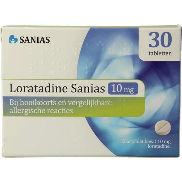 Sanias Loratadine 10mg Inhoud:	30 Tabletten