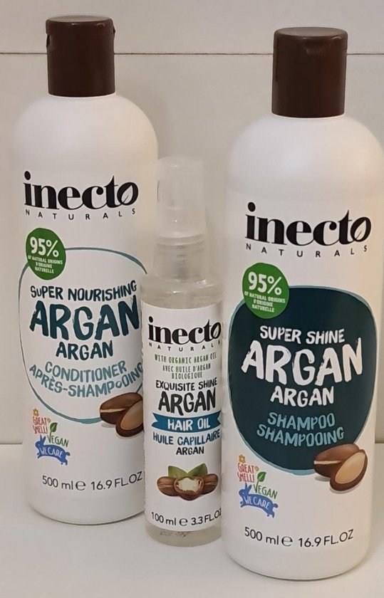 Inecto naturals -Argan Shampoo/Conditioner/Hairoil - Vegan!