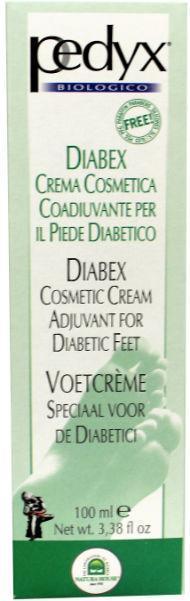 Pedyx 	Voetcreme diabetes Inhoud:	100 Milliliter