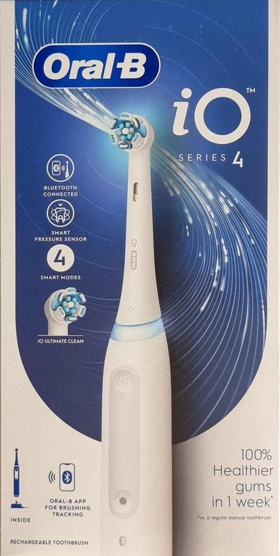 Oral B 	Elektrische tandenborstel iO series 4 white Inhoud:	1 Stuks